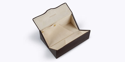 Oliver Peoples Genuine Leather Two Frame Case - Carousel Image