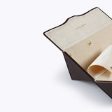 Oliver Peoples Genuine Leather Two Frame Case with チョコレートブラウン frame and unknown lenses lenses - Variant