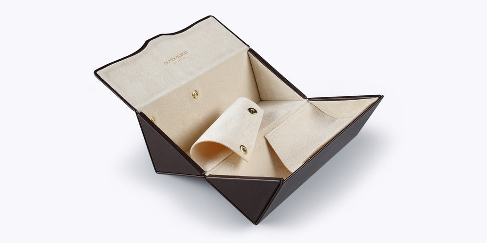 Visit Oliver Peoples Genuine Leather Two Frame Case - Image 1