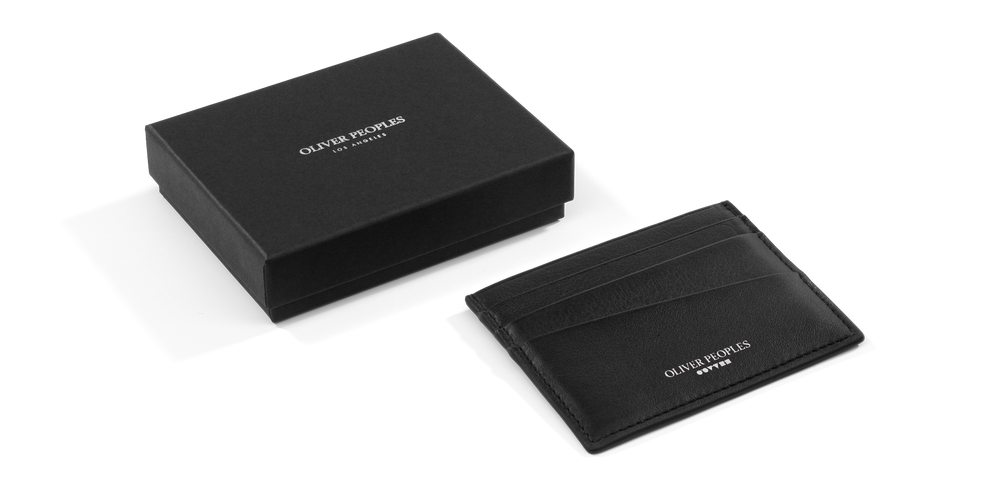 Visit Oliver Peoples Genuine Leather Card Holder - L'immagine 3