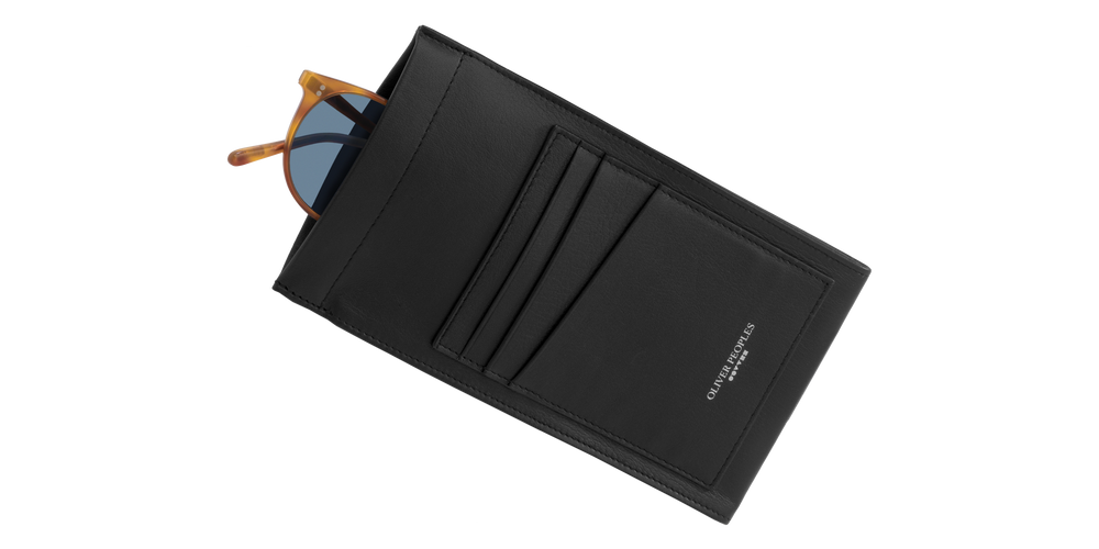 Visit Oliver Peoples Genuine Leather Case And Card Holder - Image 2