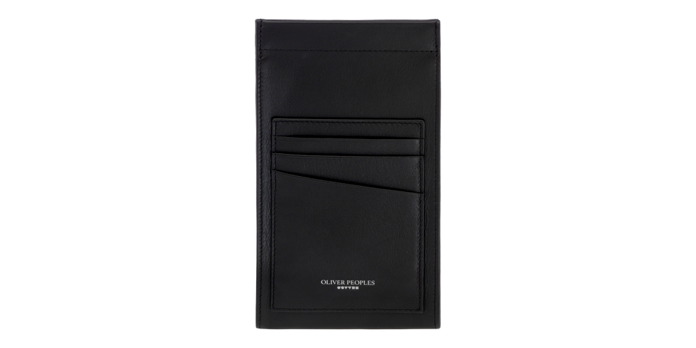Visit Oliver Peoples Genuine Leather Case And Card Holder - Image 1