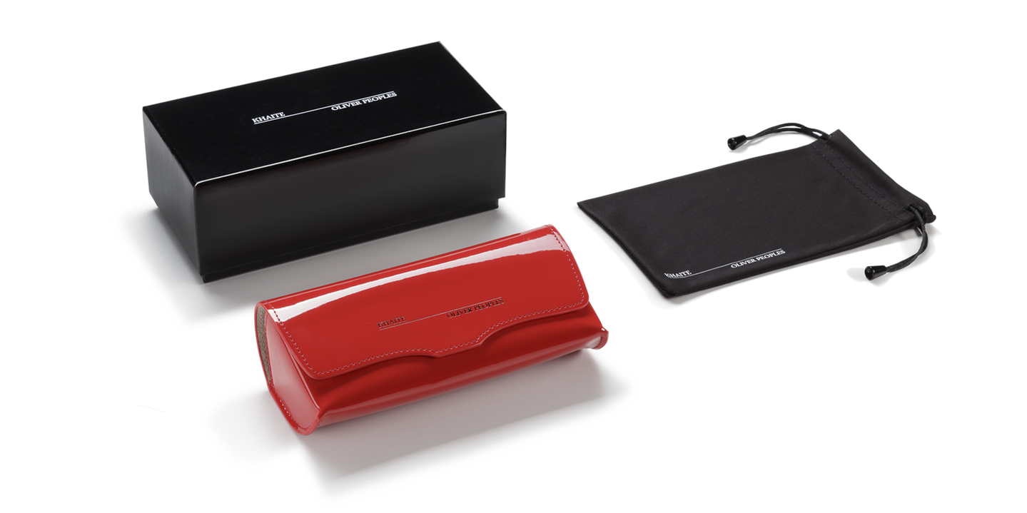 Oliver Peoples 1968C with Dark Mahogany frame and Brown lenses - Image Premium Packaging