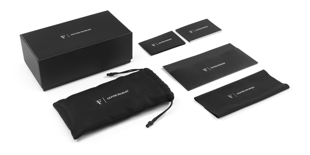 Oliver Peoples R-2 con montura Negro / Negro mate y lentes Verde - El 6