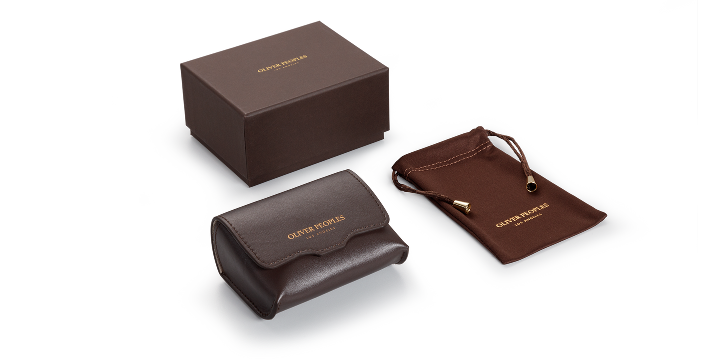 Oliver Peoples Sheldrake 1950 with YTB frame and Green lenses - Image Premium Packaging