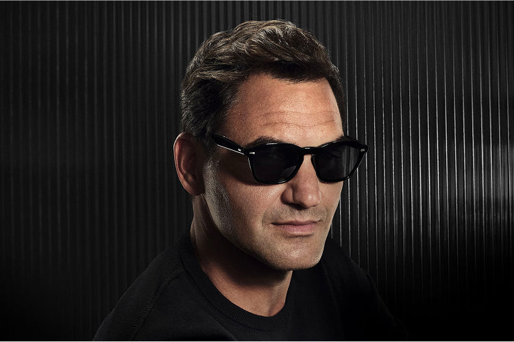 Oliver Peoples R-11 with Black frame and Dark Slate lenses